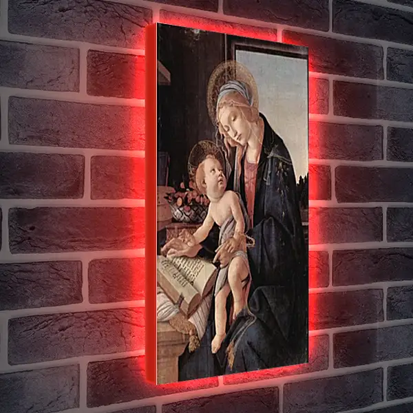 Лайтбокс световая панель - Madonna of the Book. Сандро Боттичелли Лайтбокс световая панель - Madonna of the Book. Сандро Боттичелли