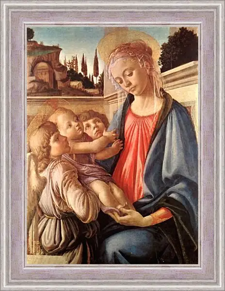 Картина в раме - Madonna and two angels. Сандро Боттичелли Картина в раме - Madonna and two angels. Сандро Боттичелли