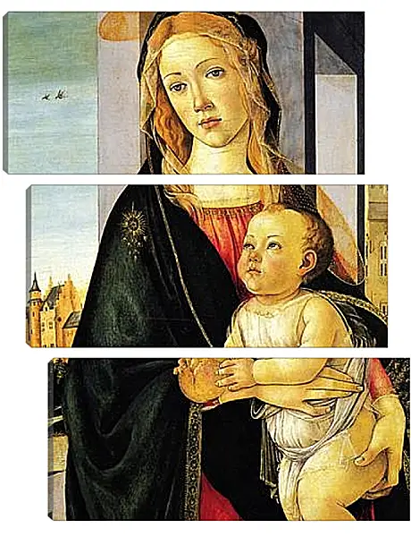Модульная картина - Madonna (10) Сандро Боттичелли Модульная картина - Madonna (10) Сандро Боттичелли