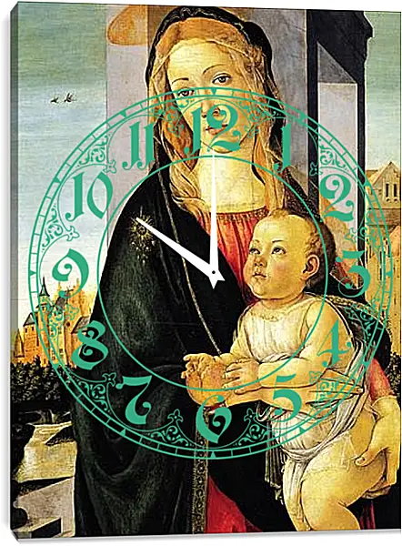 Часы картина - Madonna (10) Сандро Боттичелли Часы картина - Madonna (10) Сандро Боттичелли