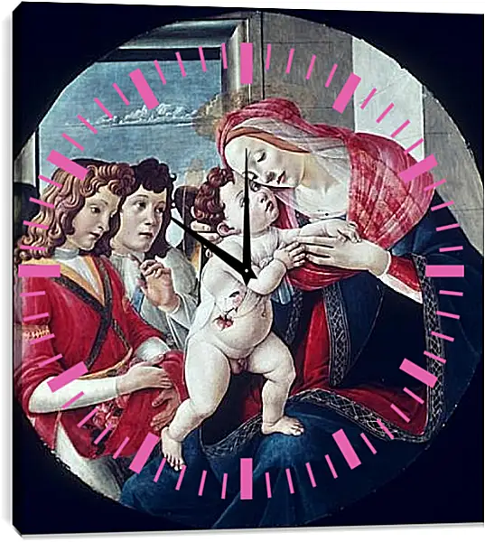 Часы картина - Madonna (4) Сандро Боттичелли Часы картина - Madonna (4) Сандро Боттичелли