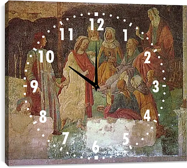Часы картина - Lorenzo Tornabuoni before Allegorien sieve free arts (fragment) Сандро Боттичелли Часы картина - Lorenzo Tornabuoni before Allegorien sieve free arts (fragment) Сандро Боттичелли