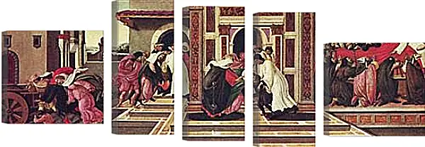 Модульная картина - Last Miracle and the Death of Zenobius. Сандро Боттичелли Модульная картина - Last Miracle and the Death of Zenobius. Сандро Боттичелли