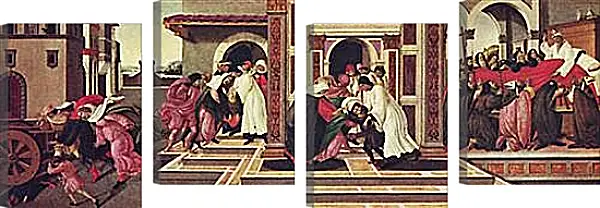 Модульная картина - Last Miracle and the Death of Zenobius. Сандро Боттичелли Модульная картина - Last Miracle and the Death of Zenobius. Сандро Боттичелли
