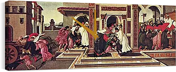 Часы картина - Last Miracle and the Death of Zenobius. Сандро Боттичелли Часы картина - Last Miracle and the Death of Zenobius. Сандро Боттичелли
