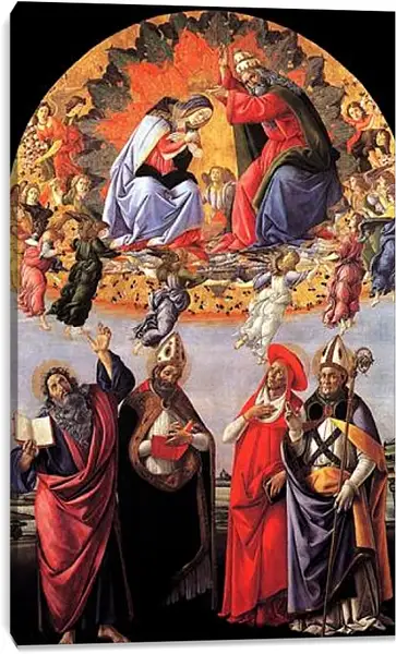 Постер на подрамнике - Coronation of Madonna. Сандро Боттичелли Постер на подрамнике - Coronation of Madonna. Сандро Боттичелли