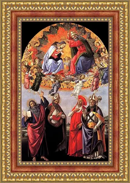 Картина в раме - Coronation of Madonna. Сандро Боттичелли Картина в раме - Coronation of Madonna. Сандро Боттичелли