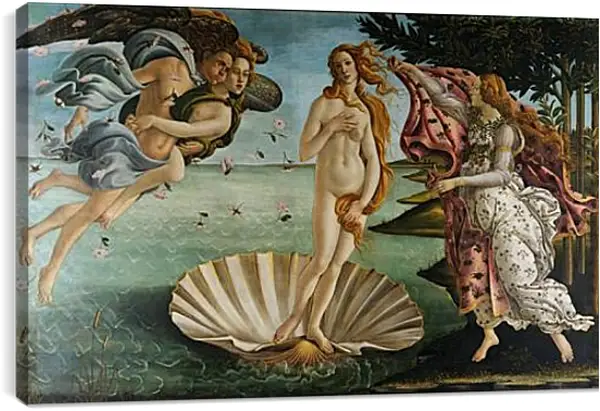 Постер на подрамнике - Birth of Venus. Сандро Боттичелли Постер на подрамнике - Birth of Venus. Сандро Боттичелли