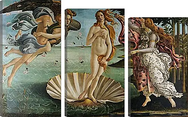 Модульная картина - Birth of Venus. Сандро Боттичелли Модульная картина - Birth of Venus. Сандро Боттичелли
