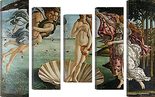 Модульная картина - Birth of Venus. Сандро Боттичелли Модульная картина - Birth of Venus. Сандро Боттичелли