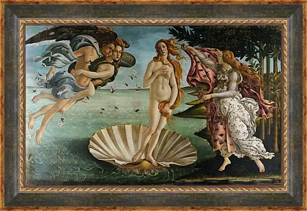 Картина в раме - Birth of Venus. Сандро Боттичелли Картина в раме - Birth of Venus. Сандро Боттичелли