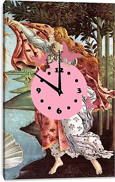 Часы картина - Birth of the Venus (detail 4) Сандро Боттичелли Часы картина - Birth of the Venus (detail 4) Сандро Боттичелли