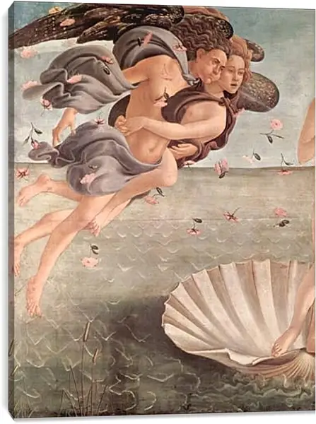 Постер на подрамнике - Birth of the Venus (detail 3) Сандро Боттичелли Постер на подрамнике - Birth of the Venus (detail 3) Сандро Боттичелли