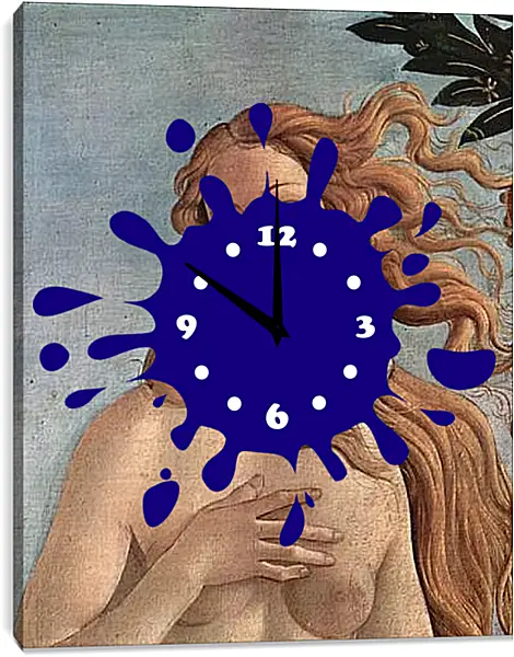 Часы картина - Birth of the Venus (detail) Сандро Боттичелли Часы картина - Birth of the Venus (detail) Сандро Боттичелли