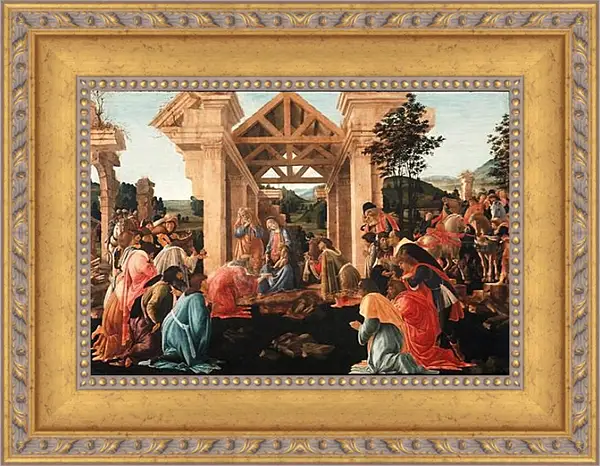 Картина в раме - Birth of jesus (2) Сандро Боттичелли Картина в раме - Birth of jesus (2) Сандро Боттичелли
