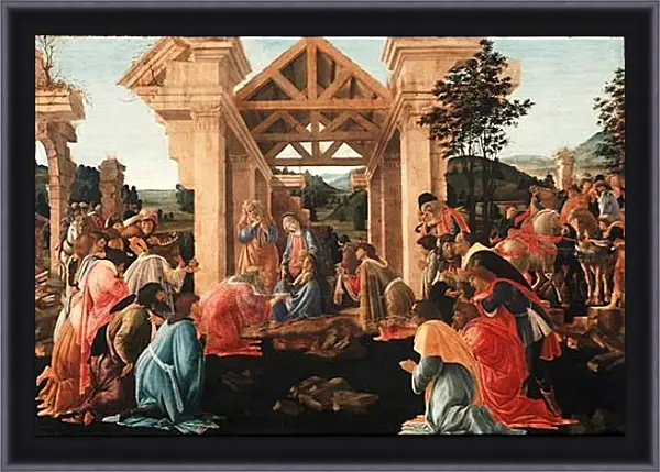 Картина в раме - Birth of jesus (2) Сандро Боттичелли Картина в раме - Birth of jesus (2) Сандро Боттичелли