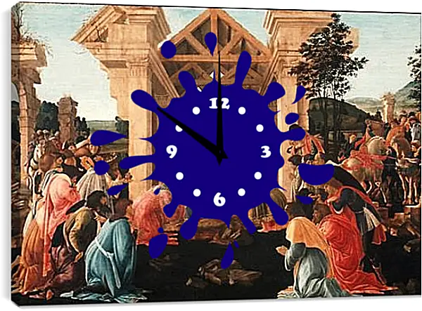 Часы картина - Birth of jesus (2) Сандро Боттичелли Часы картина - Birth of jesus (2) Сандро Боттичелли
