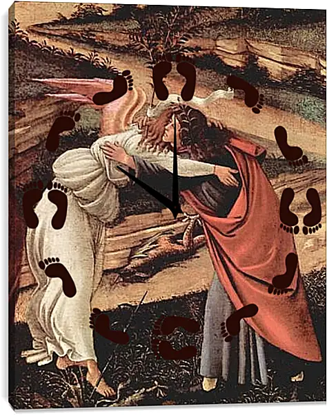 Часы картина - Birth Christi Mysti birth (detail) Сандро Боттичелли Часы картина - Birth Christi Mysti birth (detail) Сандро Боттичелли