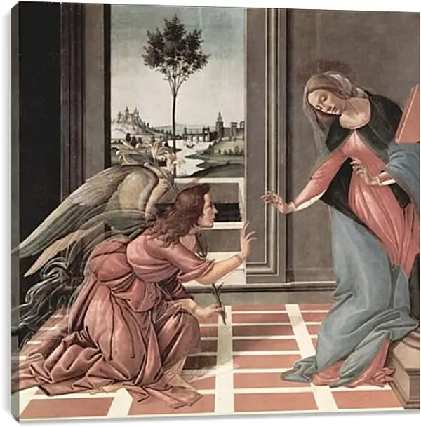 Постер на подрамнике - Annunciation. Сандро Боттичелли Постер на подрамнике - Annunciation. Сандро Боттичелли
