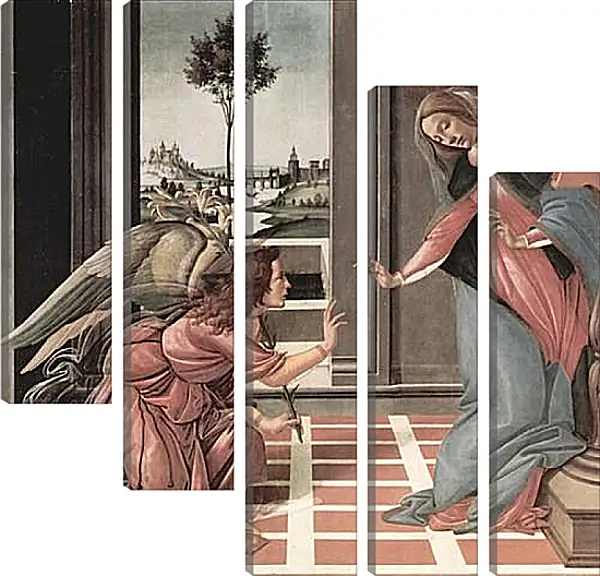Модульная картина - Annunciation. Сандро Боттичелли Модульная картина - Annunciation. Сандро Боттичелли