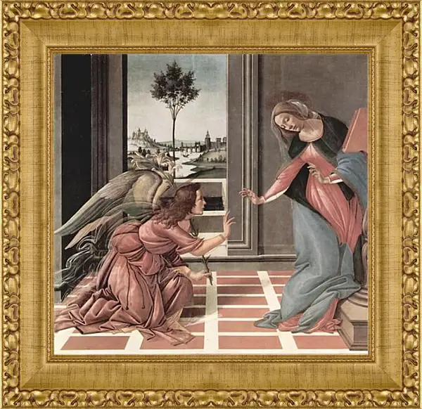 Картина в раме - Annunciation. Сандро Боттичелли Картина в раме - Annunciation. Сандро Боттичелли