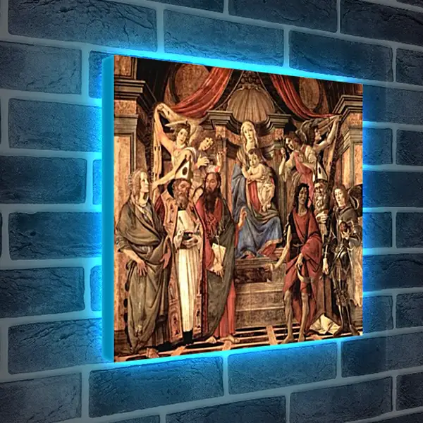 Лайтбокс световая панель - Altar table, main board Throne end of Madonna. Сандро Боттичелли Лайтбокс световая панель - Altar table, main board Throne end of Madonna. Сандро Боттичелли