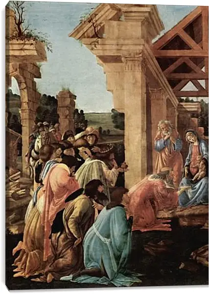 Постер на подрамнике - Adoration of the kings Washington (detail2) Сандро Боттичелли Постер на подрамнике - Adoration of the kings Washington (detail2) Сандро Боттичелли