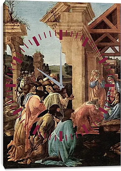 Часы картина - Adoration of the kings Washington (detail2) Сандро Боттичелли Часы картина - Adoration of the kings Washington (detail2) Сандро Боттичелли
