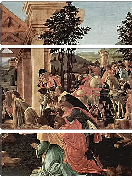 Модульная картина - Adoration of the kings (detail) Сандро Боттичелли Модульная картина - Adoration of the kings (detail) Сандро Боттичелли
