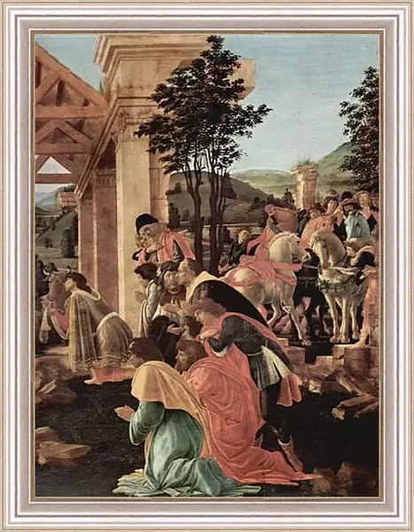 Картина в раме - Adoration of the kings (detail) Сандро Боттичелли Картина в раме - Adoration of the kings (detail) Сандро Боттичелли