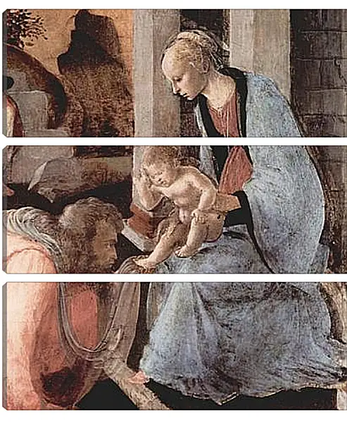 Модульная картина - Adoration of the Holy three Kings (detail) Сандро Боттичелли Модульная картина - Adoration of the Holy three Kings (detail) Сандро Боттичелли