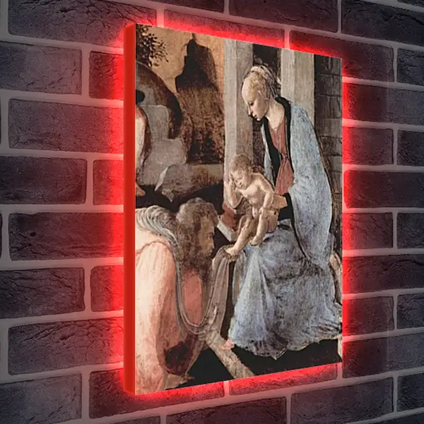 Лайтбокс световая панель - Adoration of the Holy three Kings (detail) Сандро Боттичелли Лайтбокс световая панель - Adoration of the Holy three Kings (detail) Сандро Боттичелли