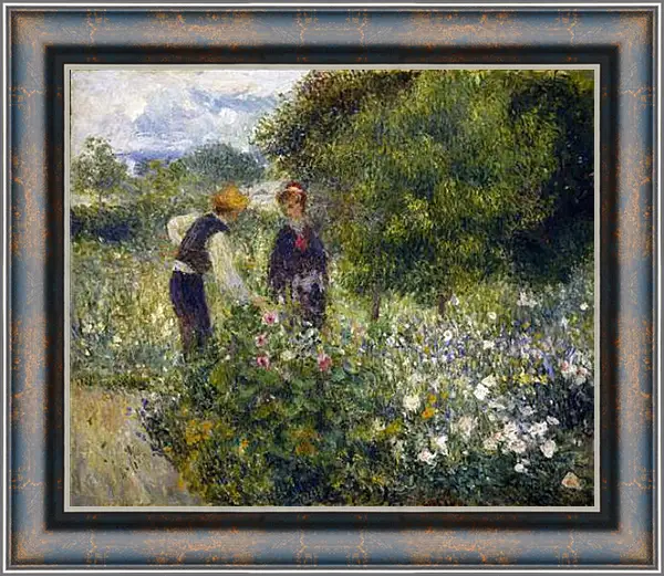Картина в раме - Picking Flowers. Пьер Огюст Ренуар Картина в раме - Picking Flowers. Пьер Огюст Ренуар