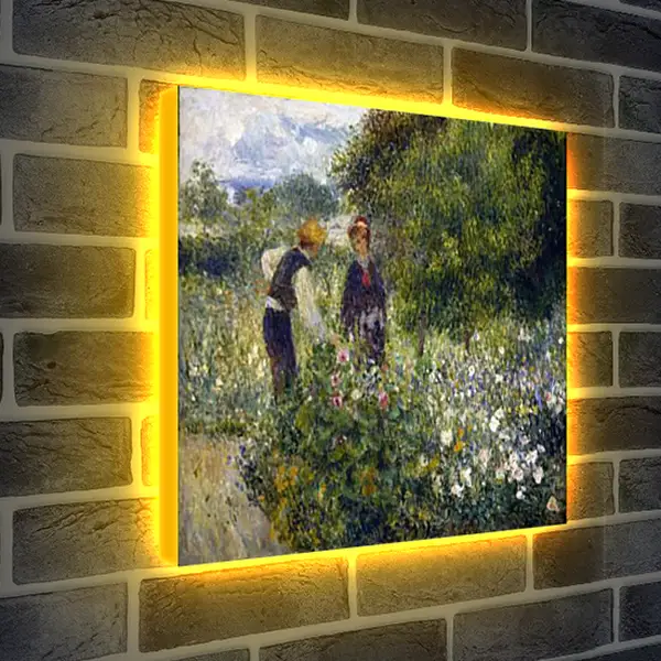 Лайтбокс световая панель - Picking Flowers. Пьер Огюст Ренуар Лайтбокс световая панель - Picking Flowers. Пьер Огюст Ренуар