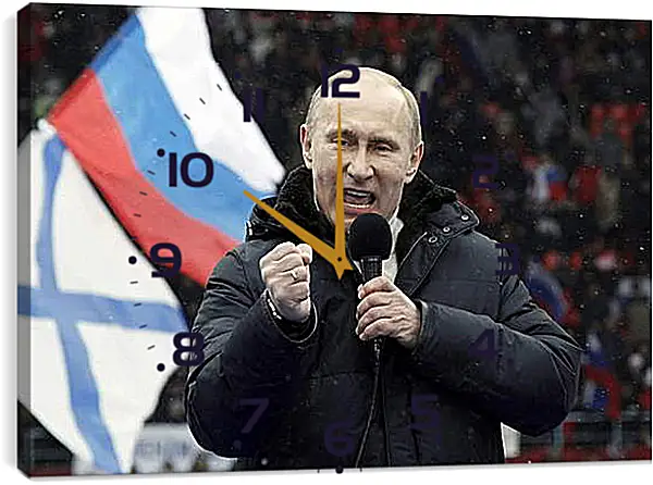 Часы картина - Путин Часы картина - Путин