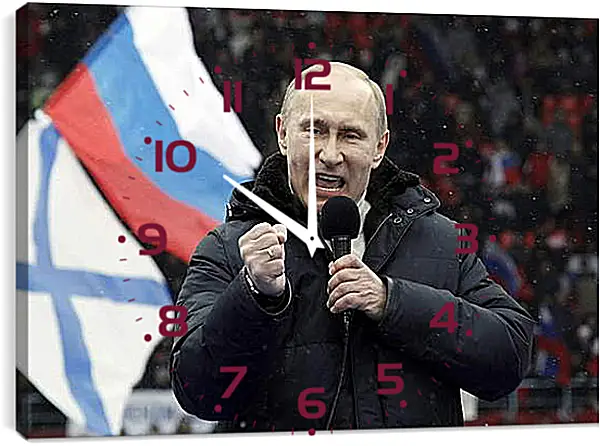 Часы картина - Путин Часы картина - Путин