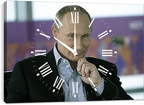 Часы картина - Владимир Владимирович Путин Часы картина - Владимир Владимирович Путин