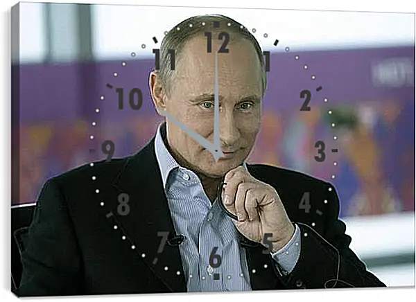 Часы картина - Путин Часы картина - Путин