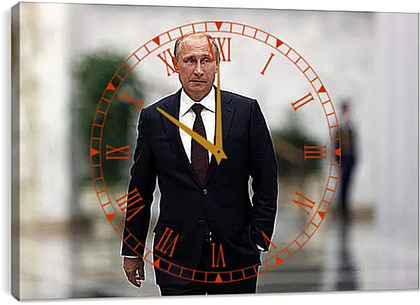 Часы картина - Путин Часы картина - Путин