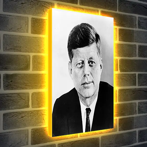 Лайтбокс световая панель - Джон Фитцджеральд Кеннеди 35-й президент США Лайтбокс световая панель - Джон Фитцджеральд Кеннеди 35-й президент США