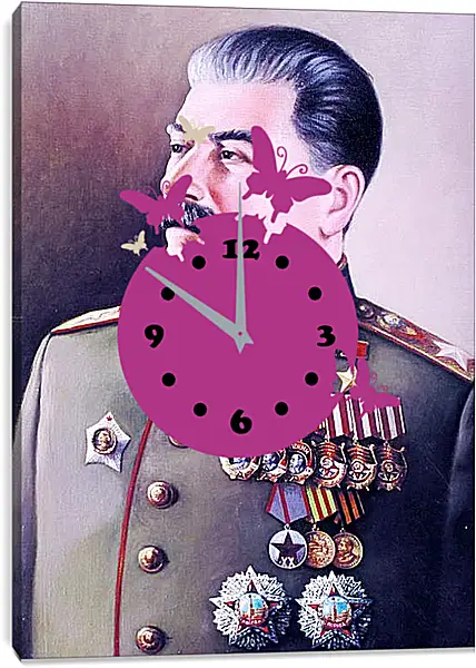 Часы картина - Иосиф Виссарионович Сталин Часы картина - Иосиф Виссарионович Сталин
