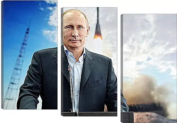 Модульная картина - Путин Модульная картина - Путин