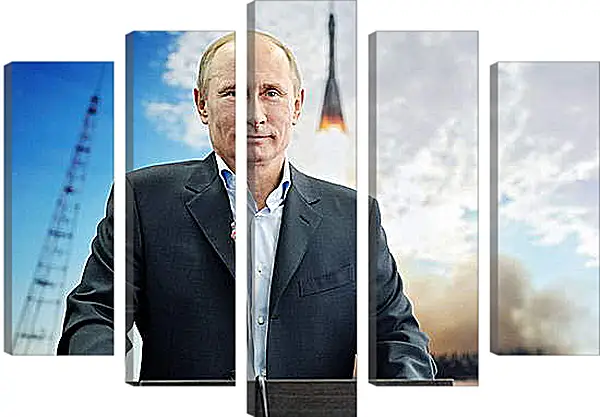 Модульная картина - Владимир Владимирович Путин Модульная картина - Владимир Владимирович Путин