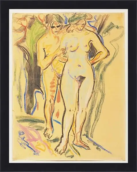 Картина в раме - Two Nudes in a Landscape. Эрнст Людвиг Кирхнер Картина в раме - Two Nudes in a Landscape. Эрнст Людвиг Кирхнер