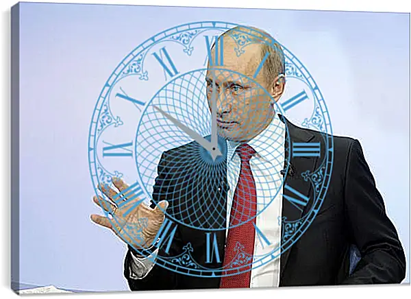 Часы картина - Путин Часы картина - Путин