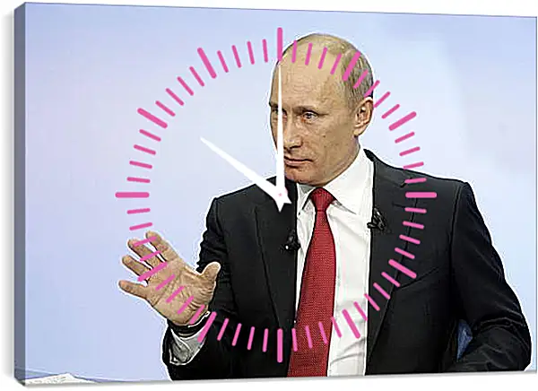 Часы картина - Путин Часы картина - Путин