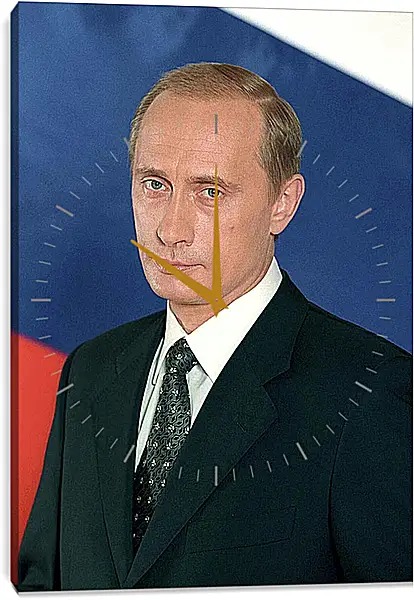 Часы картина - Владимир Владимирович Путин Часы картина - Владимир Владимирович Путин