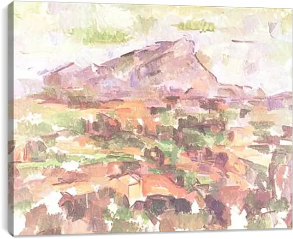 Постер на подрамнике - La montagne Sainte-Victoire (5). Поль Сезанн Постер на подрамнике - La montagne Sainte-Victoire (5). Поль Сезанн