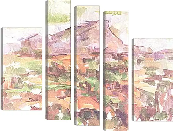 Модульная картина - La montagne Sainte-Victoire (5). Поль Сезанн Модульная картина - La montagne Sainte-Victoire (5). Поль Сезанн