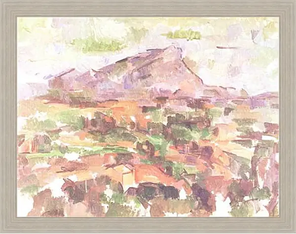 Картина в раме - La montagne Sainte-Victoire (5). Поль Сезанн Картина в раме - La montagne Sainte-Victoire (5). Поль Сезанн